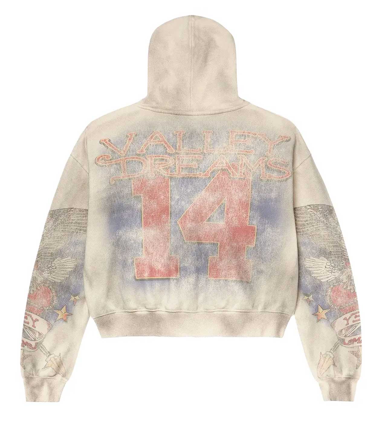 Vale Forever Nostalgia Zip Up Hoodie Cream