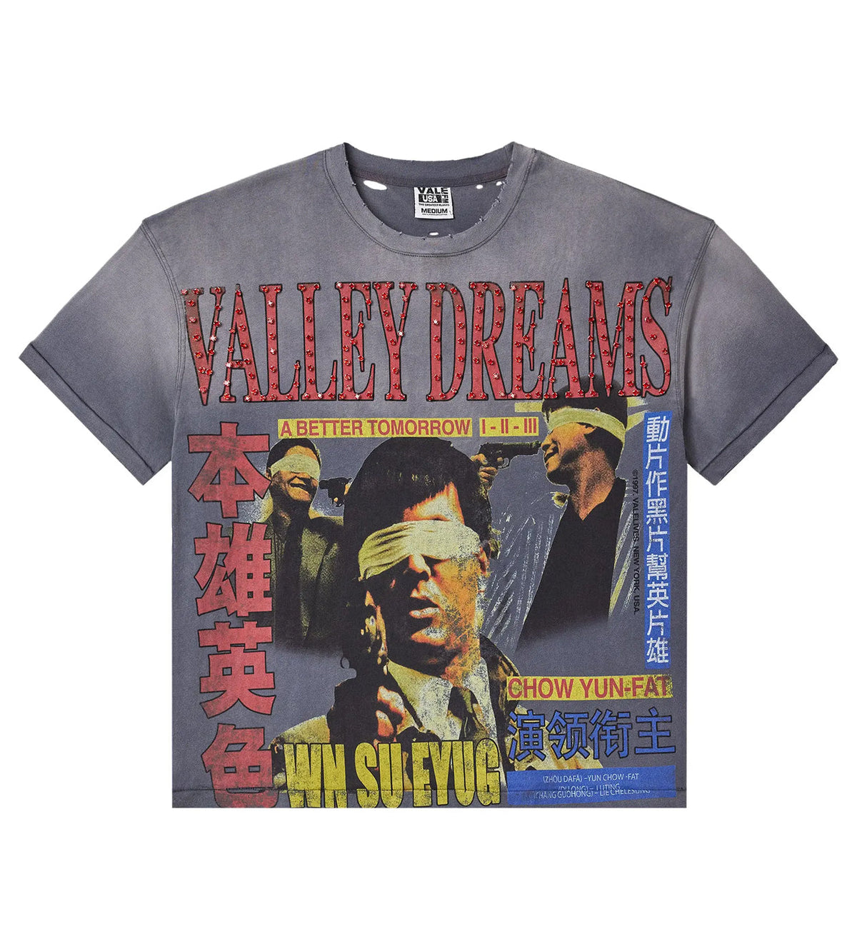 Vale Forever Robber Bling Tee Grey