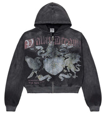 Vale Forever Vendetta Zip Up Hoodie Black